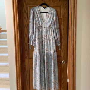 Red Dress light blue maxi dress